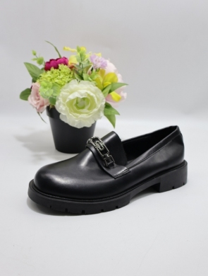 Półbuty damskie na płaskim (36-41) 3235 BLACK