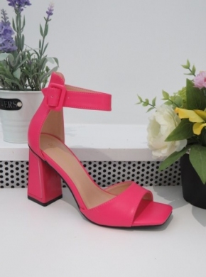 Sandały damskie na obcasie (36-41) X8195 FUSHIA