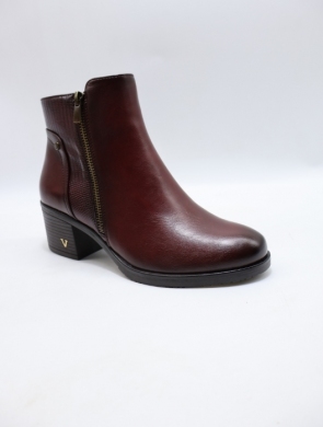 Botki damskie ocieplane na obcasie (36-41) YCC-79 BURGUNDY