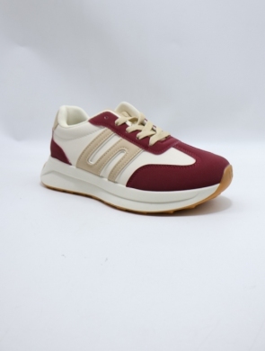 Buty sportowe damskie na płaskim (36-41) 8903 WINE