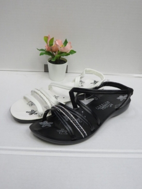 Sandały damskie na płaskim (36-41) 305 BL/WH/BE