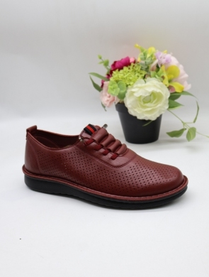 Półbuty damskie na płaskim (39-43) 25171-7 BURGUN