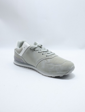 Buty sportowe damskie na płaskim (36-41) AD651 LGREY/WHITE