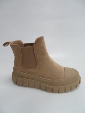 Botki damskie jesienne na płaskim (36-41) 8068 KHAKI
