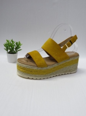 Sandały damskie na koturnie (36-41) BL305 YELLOW
