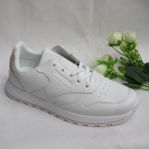 Buty sportowe damskie na płaskim (36-41) 013 WHITE/PINK