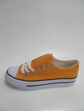 Trampki damskie na płaskim (36-41) XL33 YELLOW