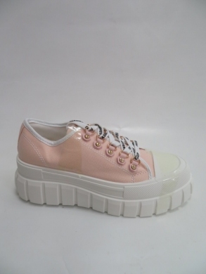 Trampki damskie na koturnie (36-41) 8098-3 PINK