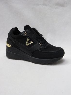 Buty sportowe damskie na koturnie (36-41) XKB-56 ALL BLACK