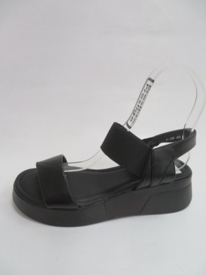 Sandały damskie na koturnie (36-41) 0-39 BLACK