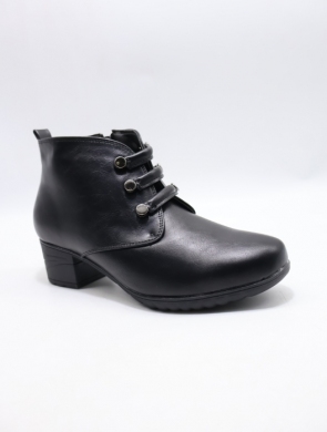 Botki damskie ocieplane na obcasie (36-41) YEHJ-117 BLACK
