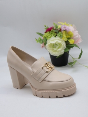 Półbuty damskie na obcasie (36-41) 7586 BEIGE