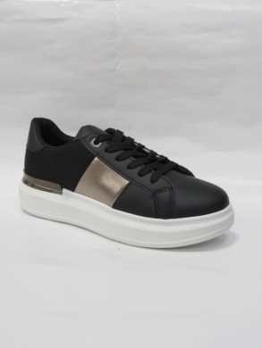 Buty sportowe damskie na płaskim (36-41) AB990 BLACK