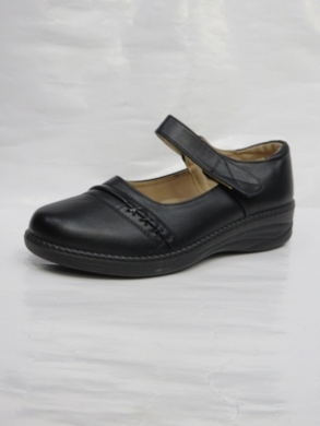 Półbuty damskie na płaskim (37-42) 6913 BLACK