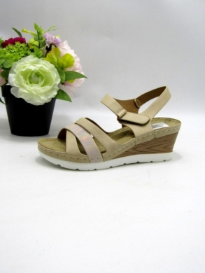 Sandały damskie na koturnie (36-41) N22-893 BEIGE