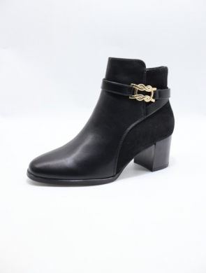 Botki damskie ocieplane na obcasie (36-41) FR787 BLACK