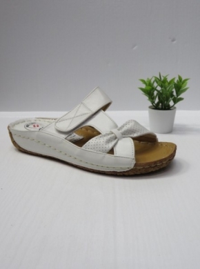 Klapki damskie na koturnie (36-43) 12699-1 WHITE