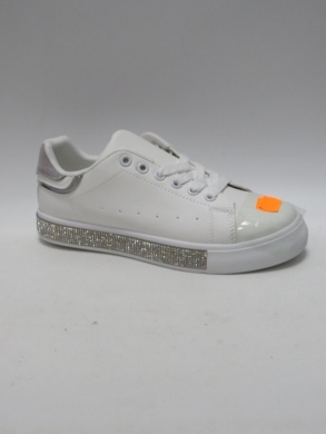 Buty sportowe damskie na płaskim (36-41) BK22 SILVER