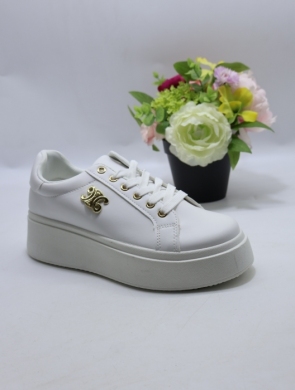 Buty sportowe damskie na płaskim (36-41) DH-3 WHITE