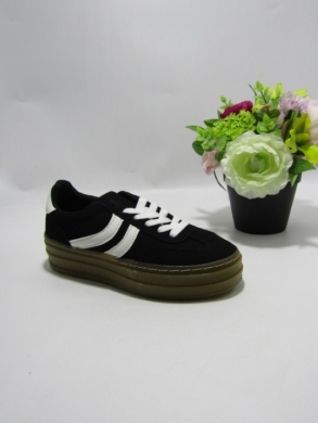 Buty sportowe damskie na płaskim (36-41) 6487 BLACK