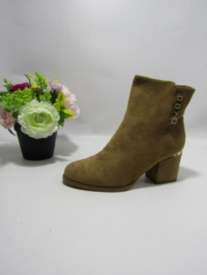 Botki damskie na obcasie (36-41) 4048 CAMEL