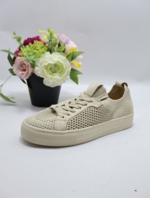 Buty sportowe damskie na płaskim (36-41) 607 BEIGE