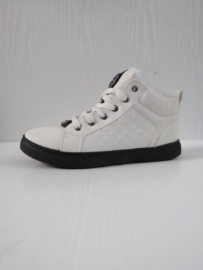 Botki damskie ocieplane na płaskim (36-42) 3825-4 WHITE/BLACK
