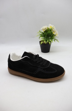 Buty sportowe damskie na płaskim (36-41) B6616 BLACK