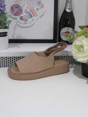 Sandały damskie na płaskim (36-41) NN299 KHAKI