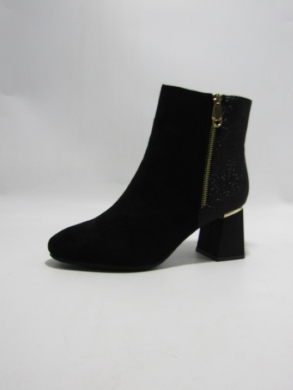 Botki damskie ocieplane na obcasie (36-41) A870 BLACK