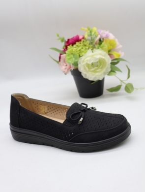 Półbuty damskie na płaskim (36-42) 6267-1 BLACK
