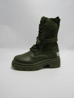 Botki damskie na płaskim (36-41) A872 GREEN