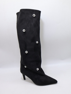 Kozaki damskie na szpilce (36-41) K682 BLACK