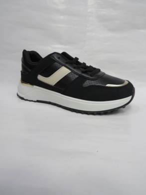 Buty sportowe damskie na płaskim (36-41) XBC23206 BLACK