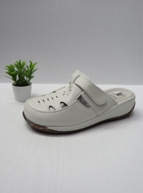 Klapki damskie na koturnie (36-42) 504A WHITE