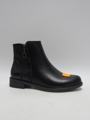 Botki damskie ocieplane na płaskim (36-41) MR-13 BLACK
