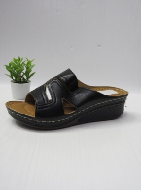 Klapki damskie na koturnie (36-41) 0-18 BLACK
