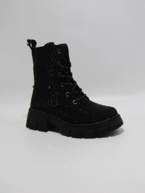 Botki dziewczęce ocieplane (25-30) 8968B BLACK