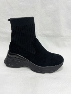 Botki damskie na koturnie (36-41) RT17 BLACK