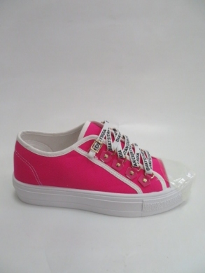 Trampki damskie na płaskim (36-41) 4177-7 FUCHSIA