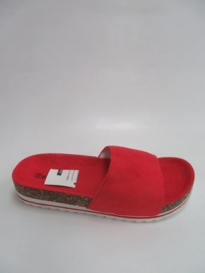 Klapki damskie na płaskim (36-41) W005 RED