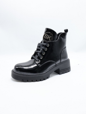 Botki damskie ocieplane na obcasie (36-41) HBL-118 BL/MIR