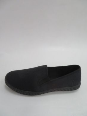 Tenisówki damskie na płaskim (36-41) 1012-21 ALL BLACK