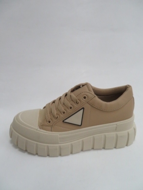 Trampki damskie na koturnie (36-41) BO-832 KHAKI