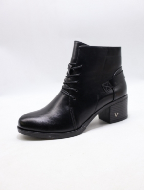 Botki damskie ocieplane na obcasie (36-41) YCC-69 BLACK