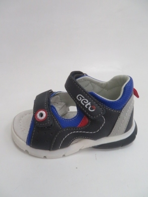 Sandały chłopięce (22-27) F639 NAVY/RED