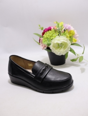 Półbuty damskie na płaskim (36-42) C08 BLACK