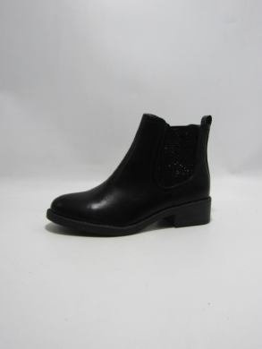 Botki damskie ocieplane na płaskim (36-41) H8-538A BLACK