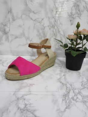 Sandały damskie na koturnie (36-41) RR13 FUCHSIA