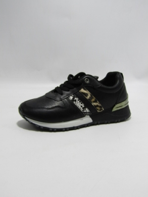 Buty sportowe damskie na płaskim (36-41) SL027 BLACK